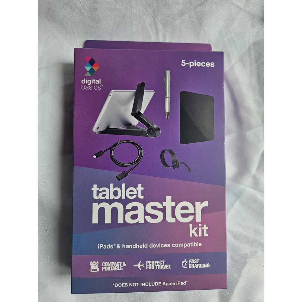New Digital Basics Tablet Master 5 Piece Kit for iPads & Handheld Devices